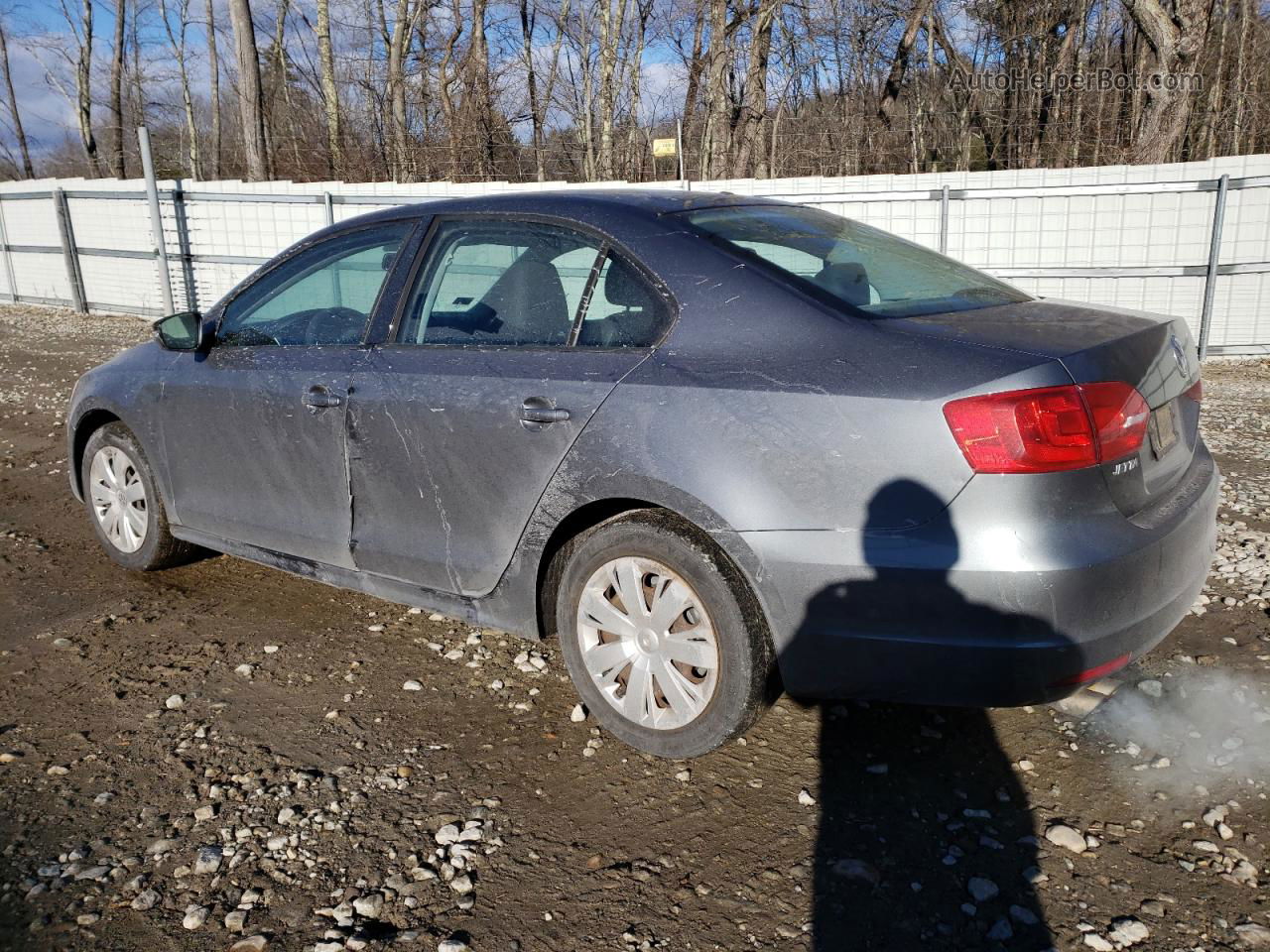 2012 Volkswagen Jetta Se Gray vin: 3VWDP7AJ7CM333890