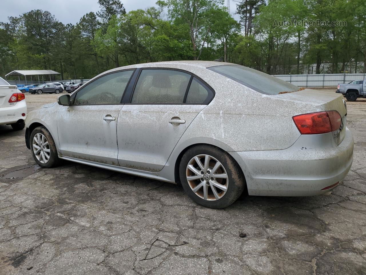 2012 Volkswagen Jetta Se Silver vin: 3VWDP7AJ7CM386363