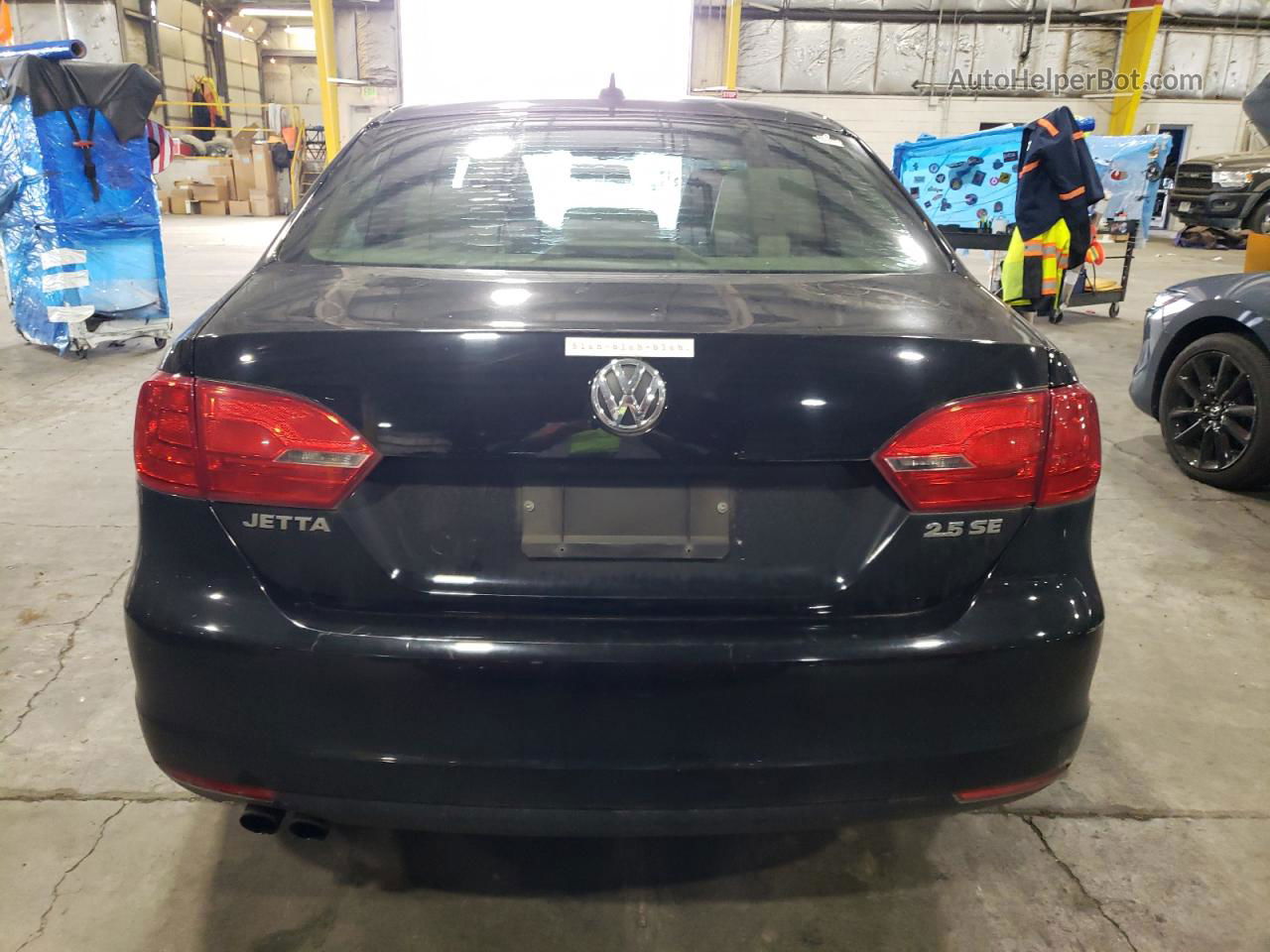 2012 Volkswagen Jetta Se Black vin: 3VWDP7AJ7CM415084