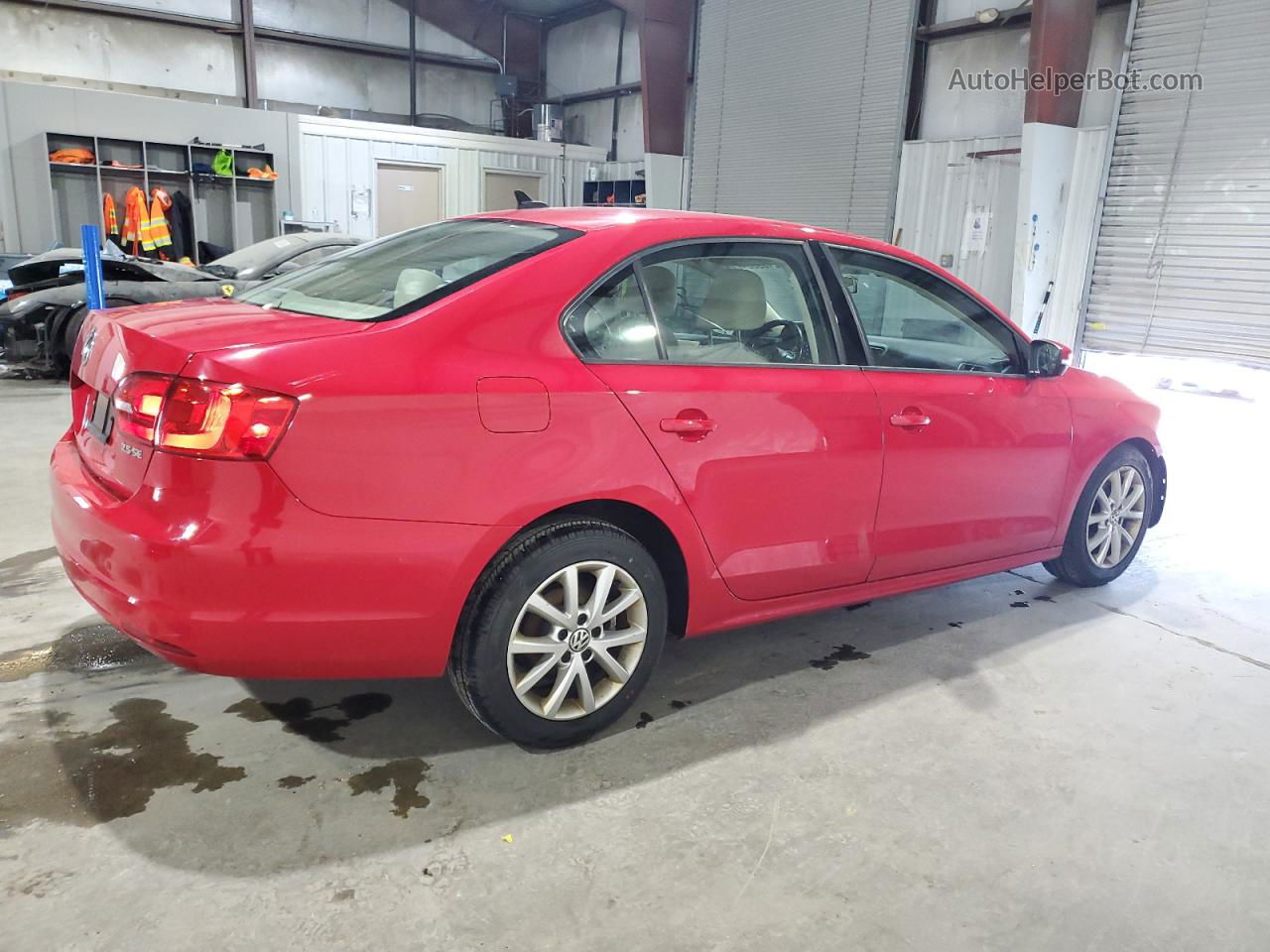 2012 Volkswagen Jetta Se Red vin: 3VWDP7AJ7CM421368