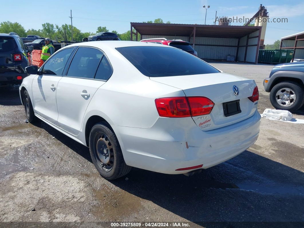 2012 Volkswagen Jetta 2.5l Se White vin: 3VWDP7AJ7CM462518