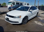 2012 Volkswagen Jetta 2.5l Se White vin: 3VWDP7AJ7CM462518