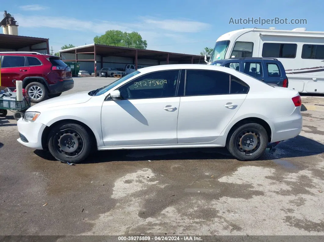 2012 Volkswagen Jetta 2.5l Se White vin: 3VWDP7AJ7CM462518