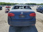 2013 Volkswagen Jetta Se Blue vin: 3VWDP7AJ7DM212455