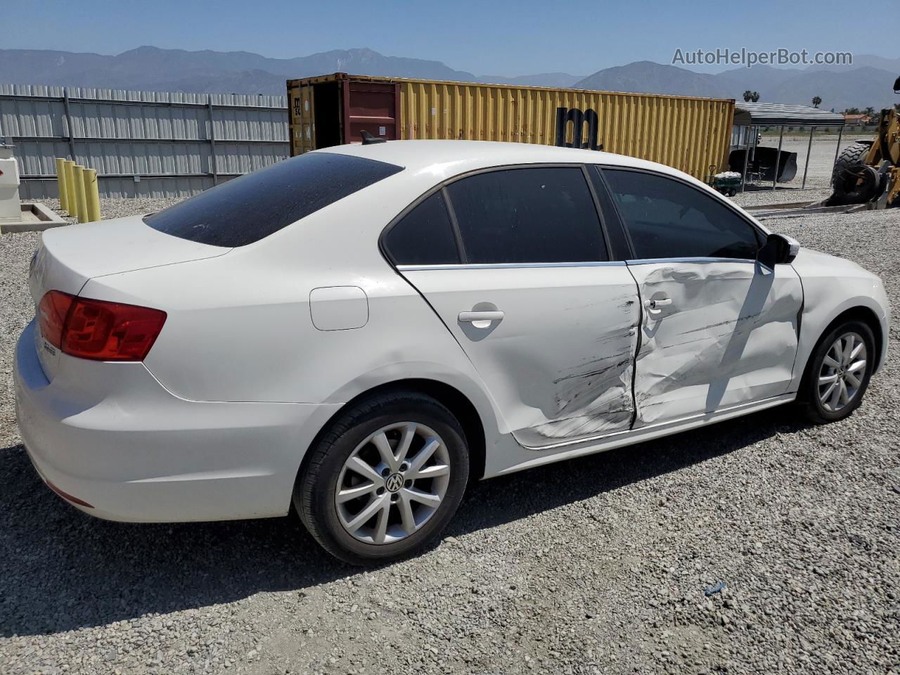 2013 Volkswagen Jetta Se White vin: 3VWDP7AJ7DM256276