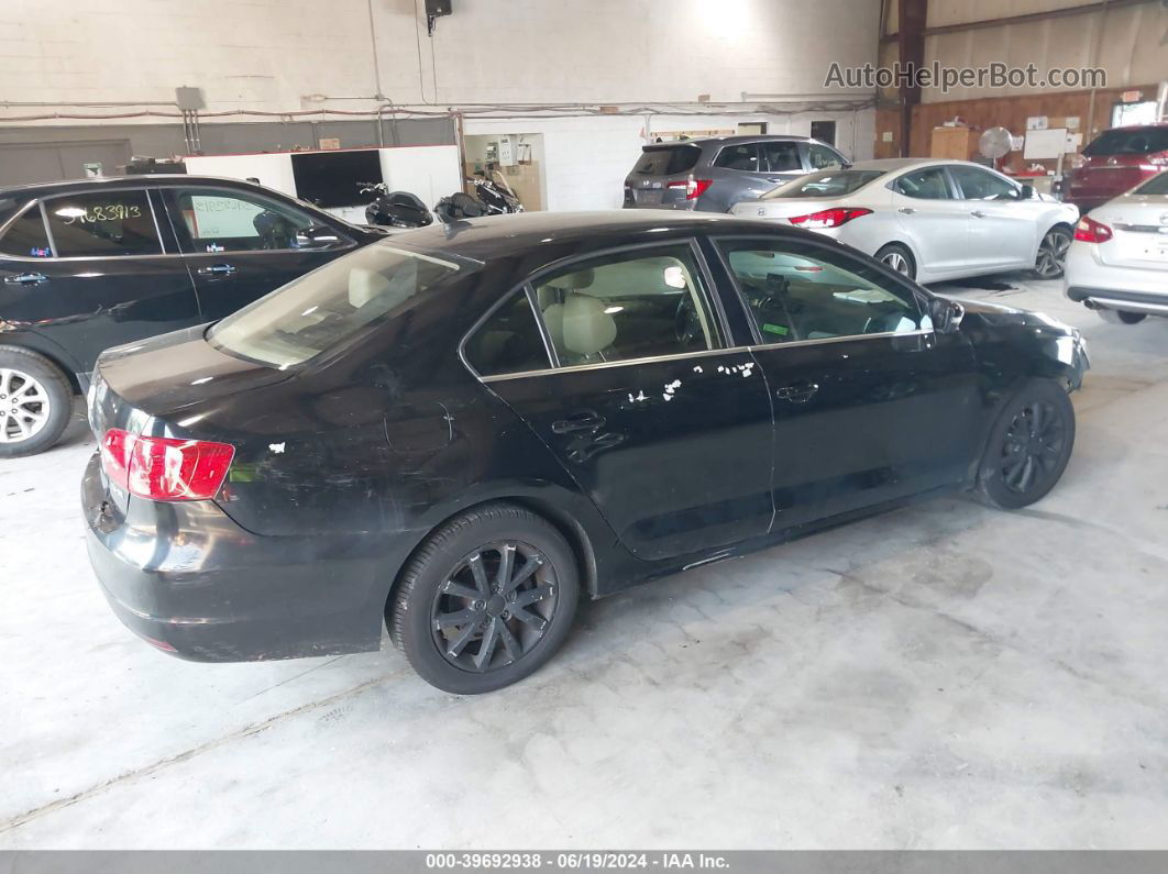 2013 Volkswagen Jetta 2.5l Se Black vin: 3VWDP7AJ7DM258996