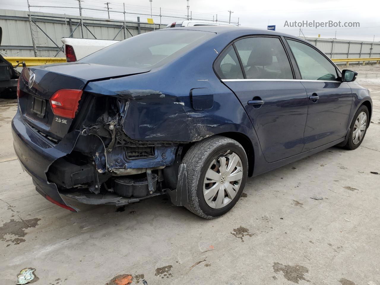 2013 Volkswagen Jetta Se Blue vin: 3VWDP7AJ7DM381570