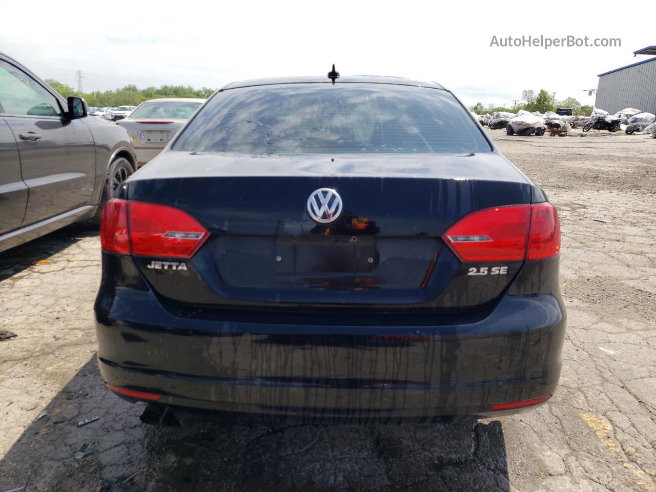 2013 Volkswagen Jetta Se Black vin: 3VWDP7AJ7DM397252