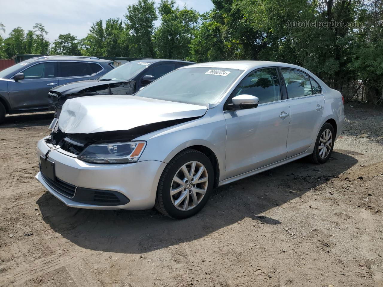 2013 Volkswagen Jetta Se Silver vin: 3VWDP7AJ7DM426846