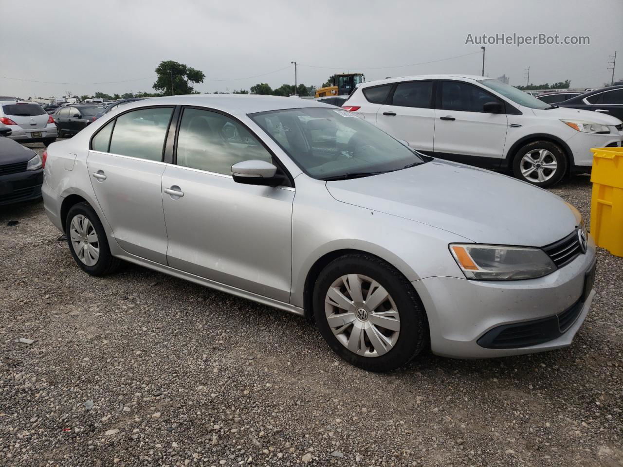 2013 Volkswagen Jetta Se Silver vin: 3VWDP7AJ7DM428161