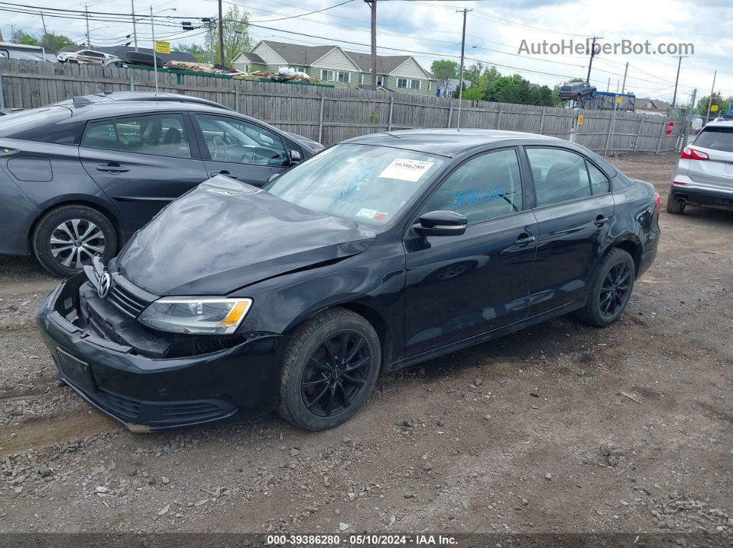 2012 Volkswagen Jetta 2.5l Se Black vin: 3VWDP7AJ8CM085665