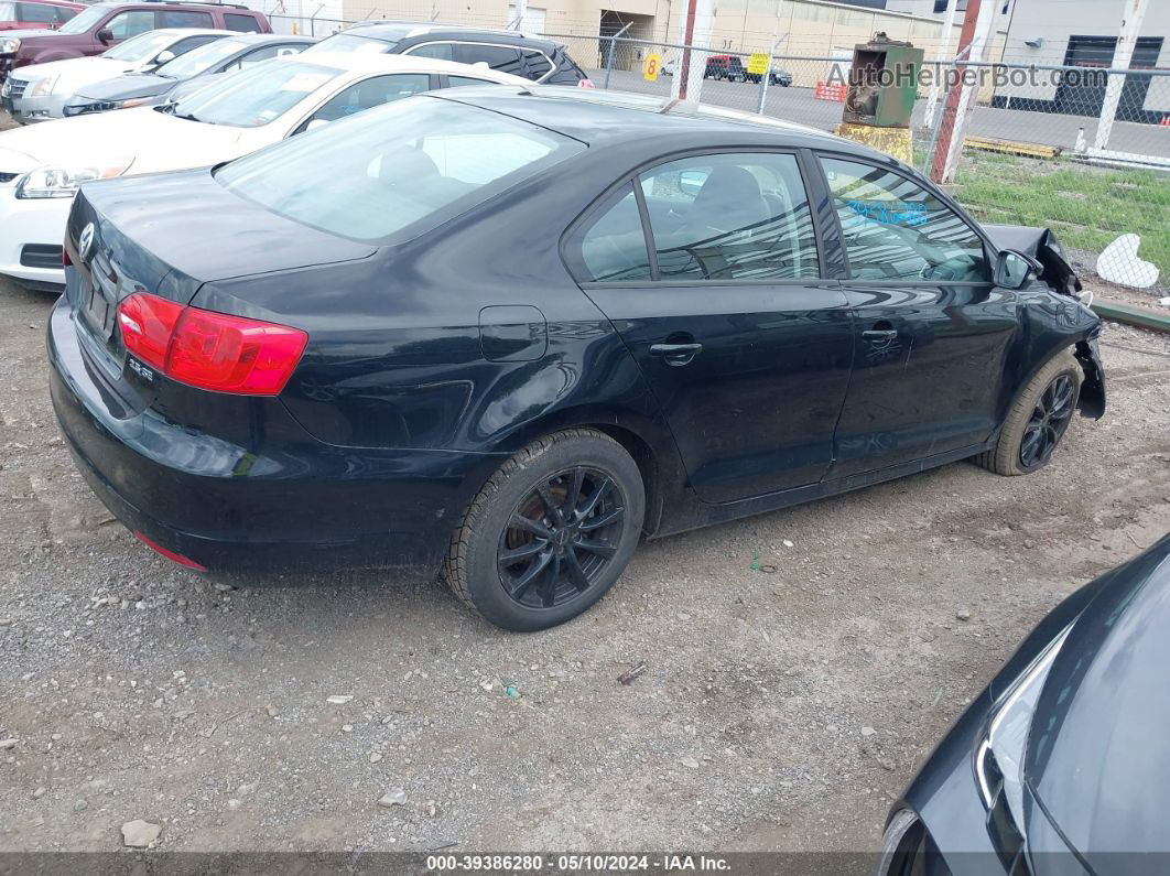 2012 Volkswagen Jetta 2.5l Se Black vin: 3VWDP7AJ8CM085665