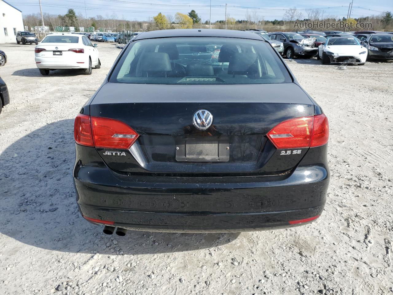 2012 Volkswagen Jetta Se Черный vin: 3VWDP7AJ8CM117742