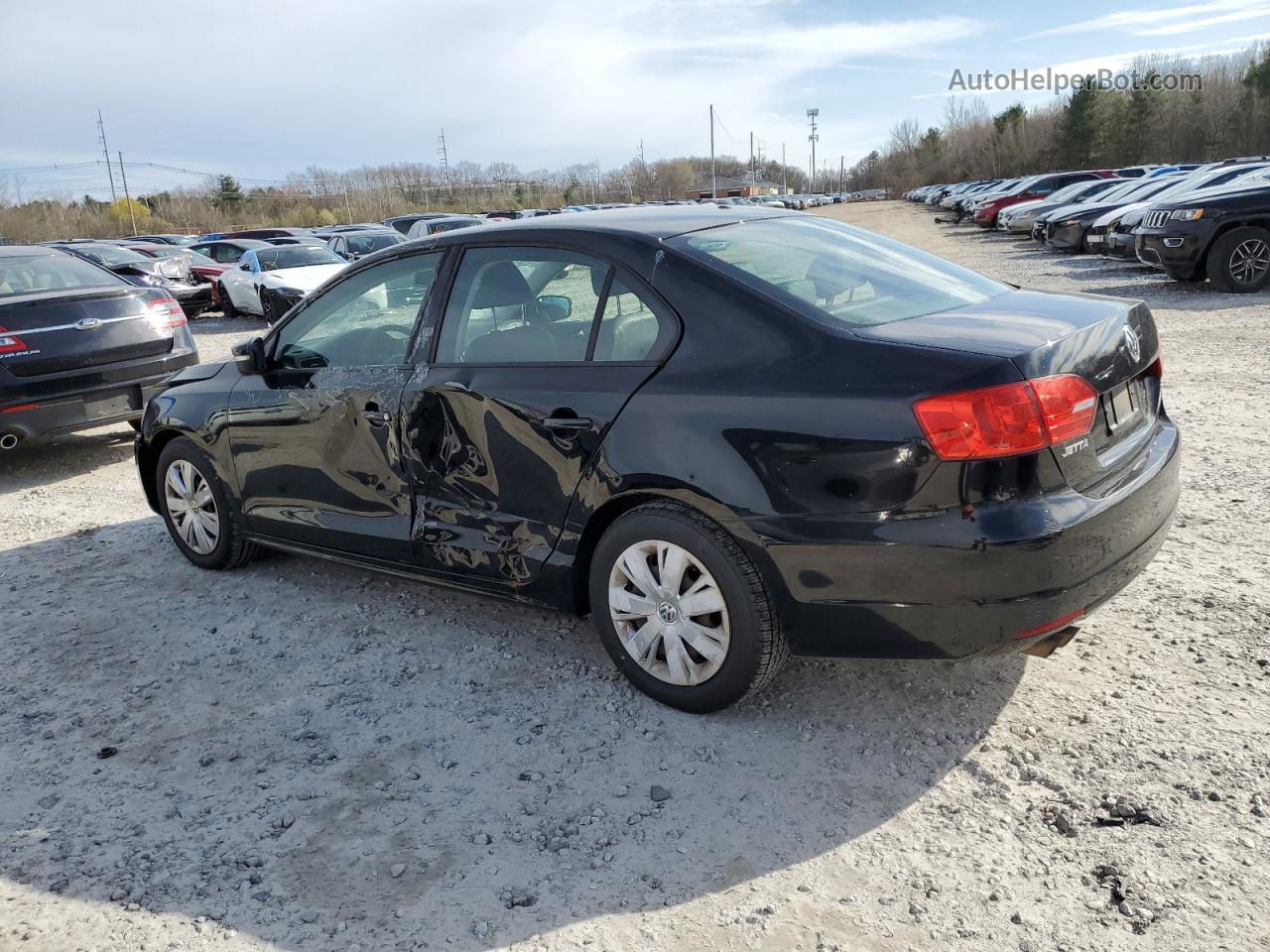 2012 Volkswagen Jetta Se Black vin: 3VWDP7AJ8CM117742