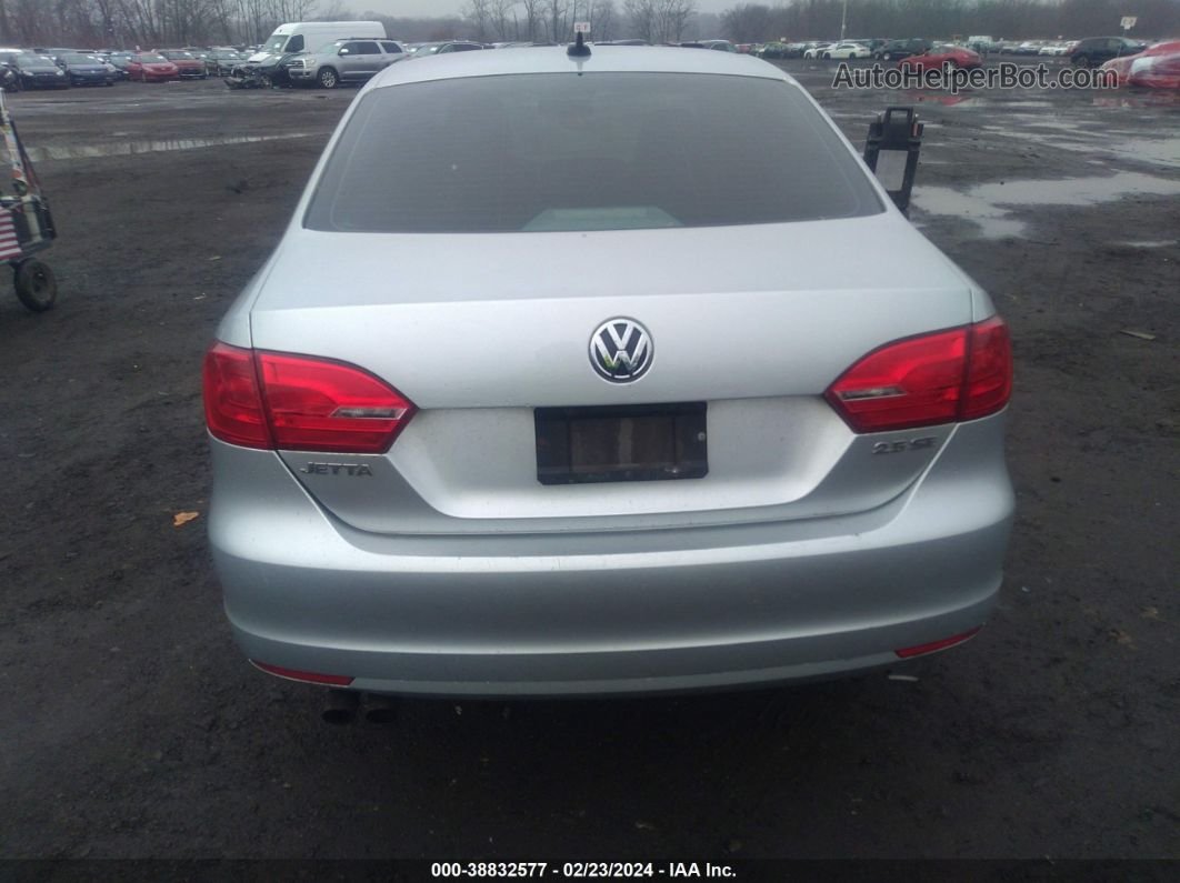 2012 Volkswagen Jetta 2.5l Se Silver vin: 3VWDP7AJ8CM120494