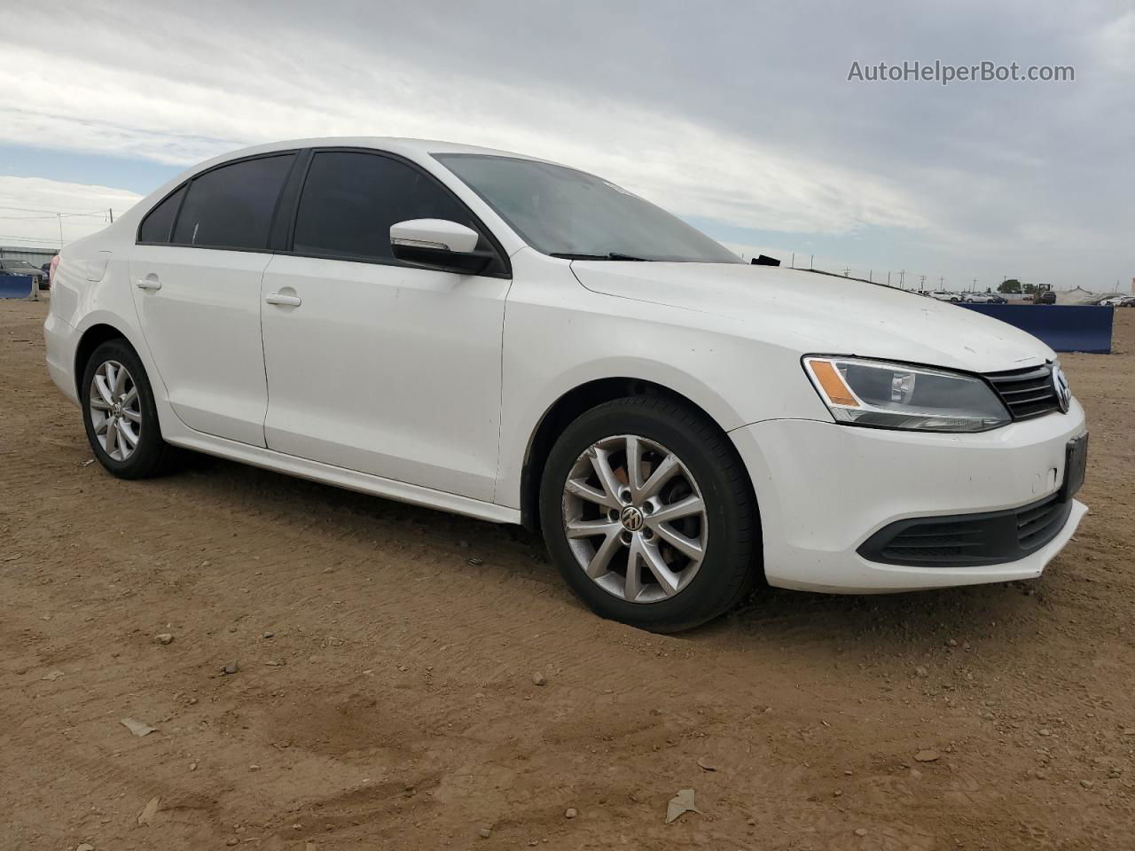 2012 Volkswagen Jetta Se White vin: 3VWDP7AJ8CM128482