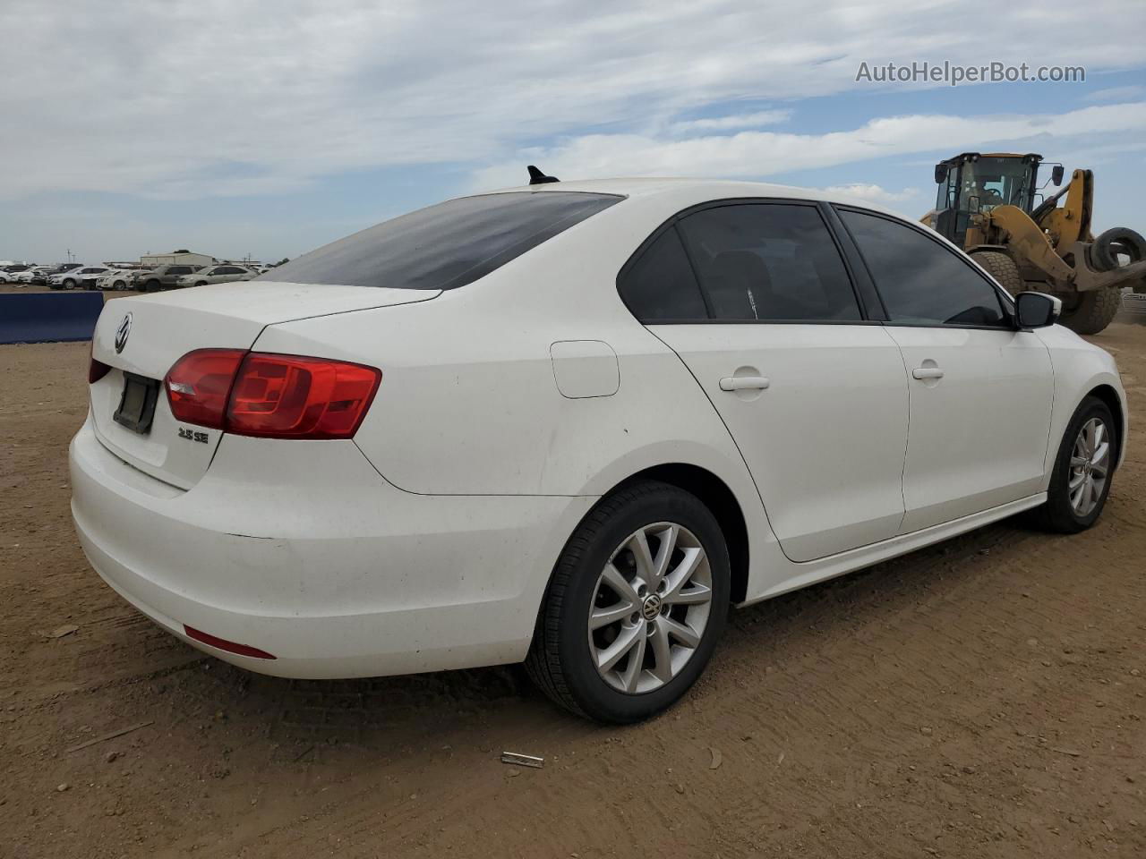 2012 Volkswagen Jetta Se White vin: 3VWDP7AJ8CM128482