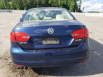 2012 Volkswagen Jetta Se Blue vin: 3VWDP7AJ8CM351296