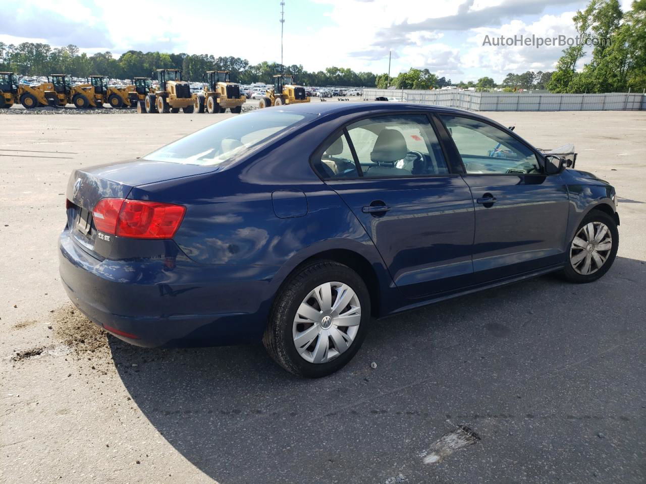 2012 Volkswagen Jetta Se Blue vin: 3VWDP7AJ8CM351296