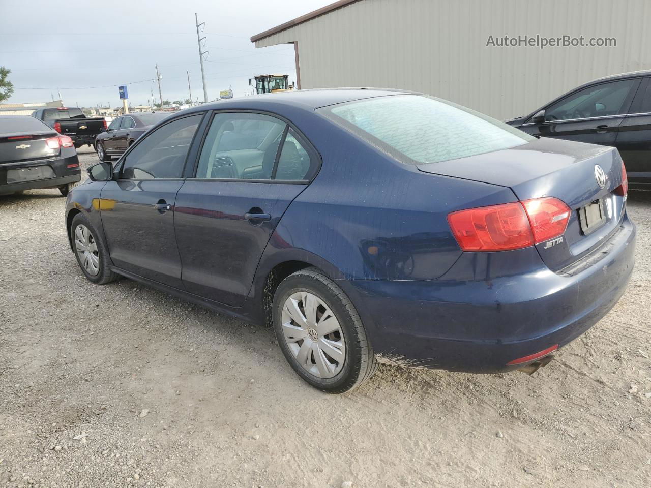 2012 Volkswagen Jetta Se Синий vin: 3VWDP7AJ8CM358958