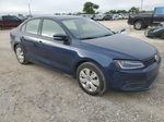 2012 Volkswagen Jetta Se Blue vin: 3VWDP7AJ8CM358958