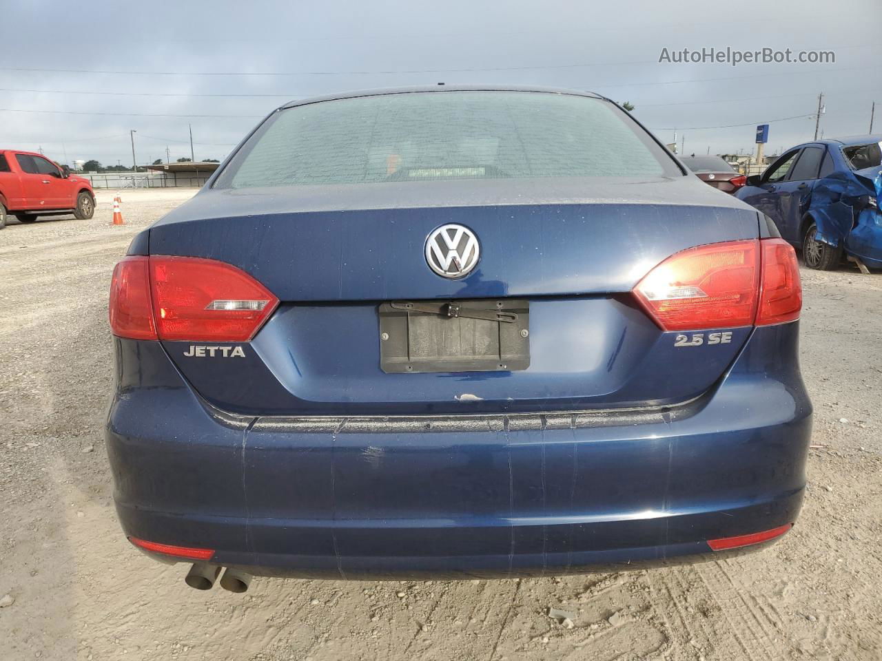 2012 Volkswagen Jetta Se Синий vin: 3VWDP7AJ8CM358958