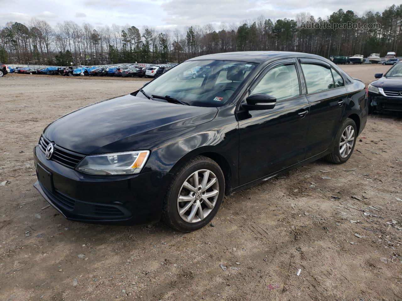 2012 Volkswagen Jetta Se Black vin: 3VWDP7AJ8CM361990