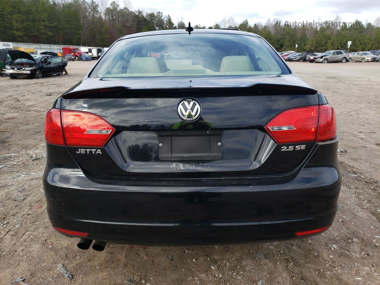 2012 Volkswagen Jetta Se Black vin: 3VWDP7AJ8CM361990