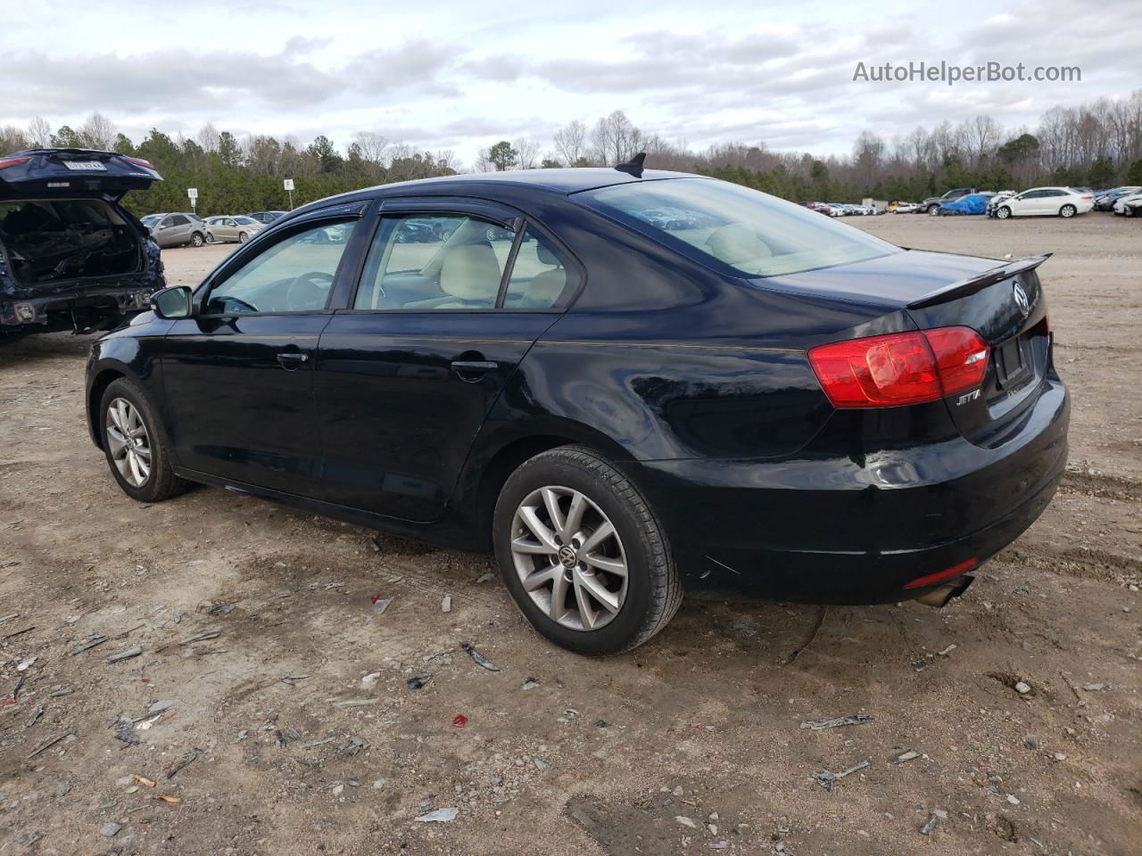 2012 Volkswagen Jetta Se Black vin: 3VWDP7AJ8CM361990