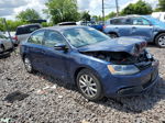 2012 Volkswagen Jetta Se Blue vin: 3VWDP7AJ8CM369460