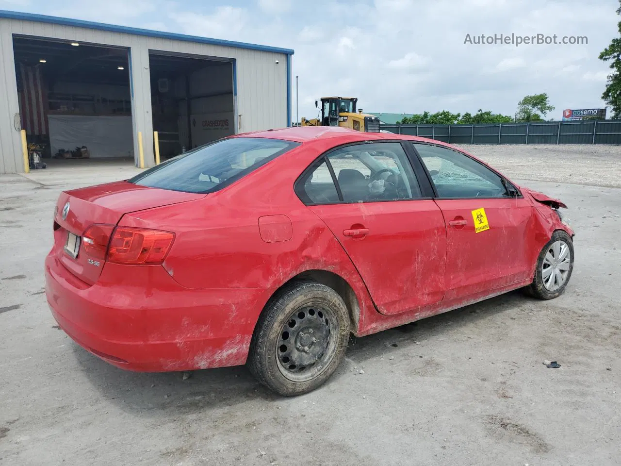 2012 Volkswagen Jetta Se Red vin: 3VWDP7AJ8CM374237