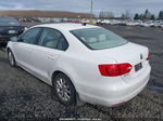 2012 Volkswagen Jetta 2.5l Se White vin: 3VWDP7AJ8CM406393