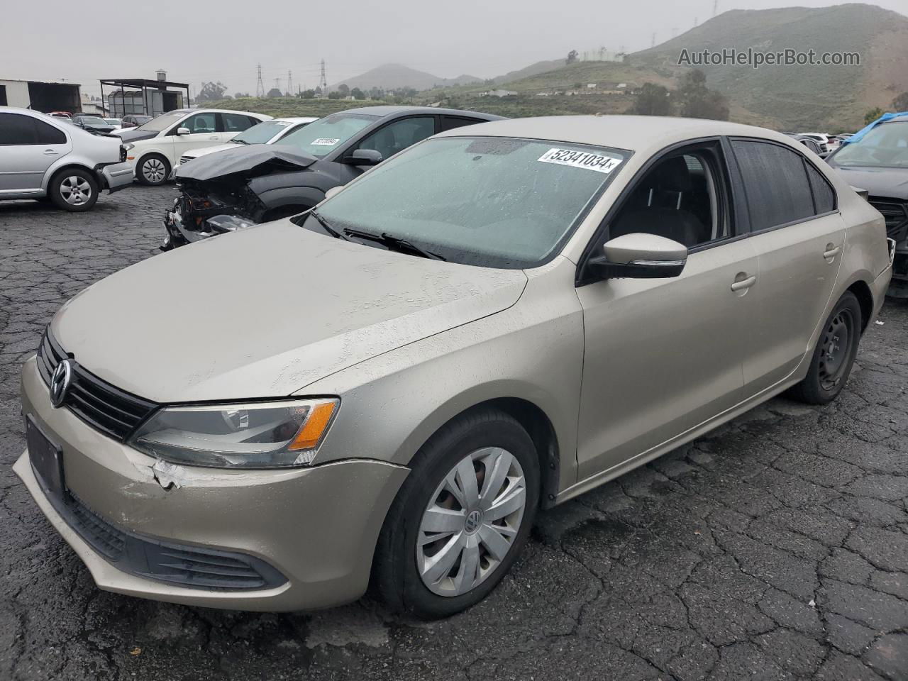 2012 Volkswagen Jetta Se Gold vin: 3VWDP7AJ8CM452922