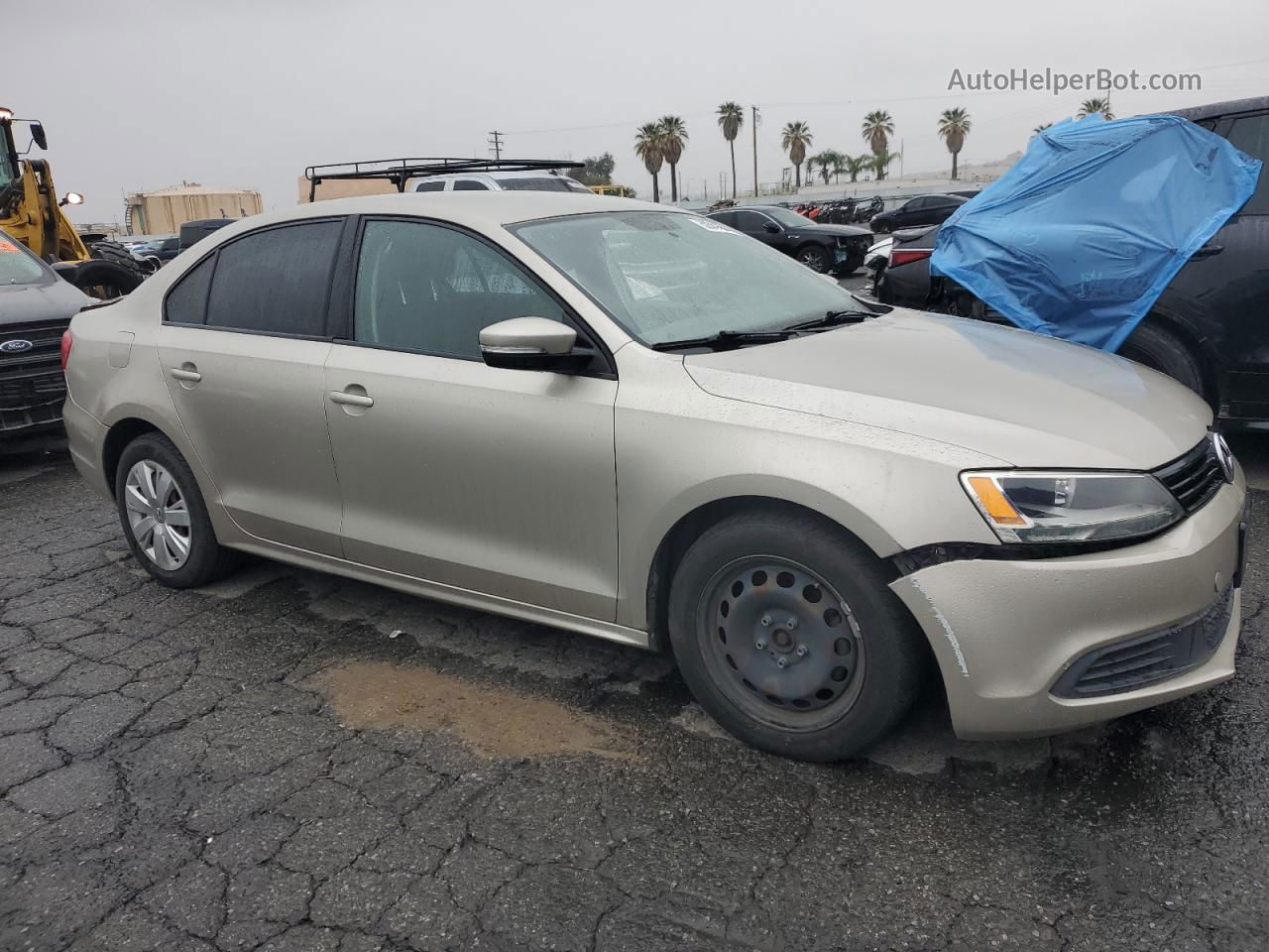 2012 Volkswagen Jetta Se Gold vin: 3VWDP7AJ8CM452922