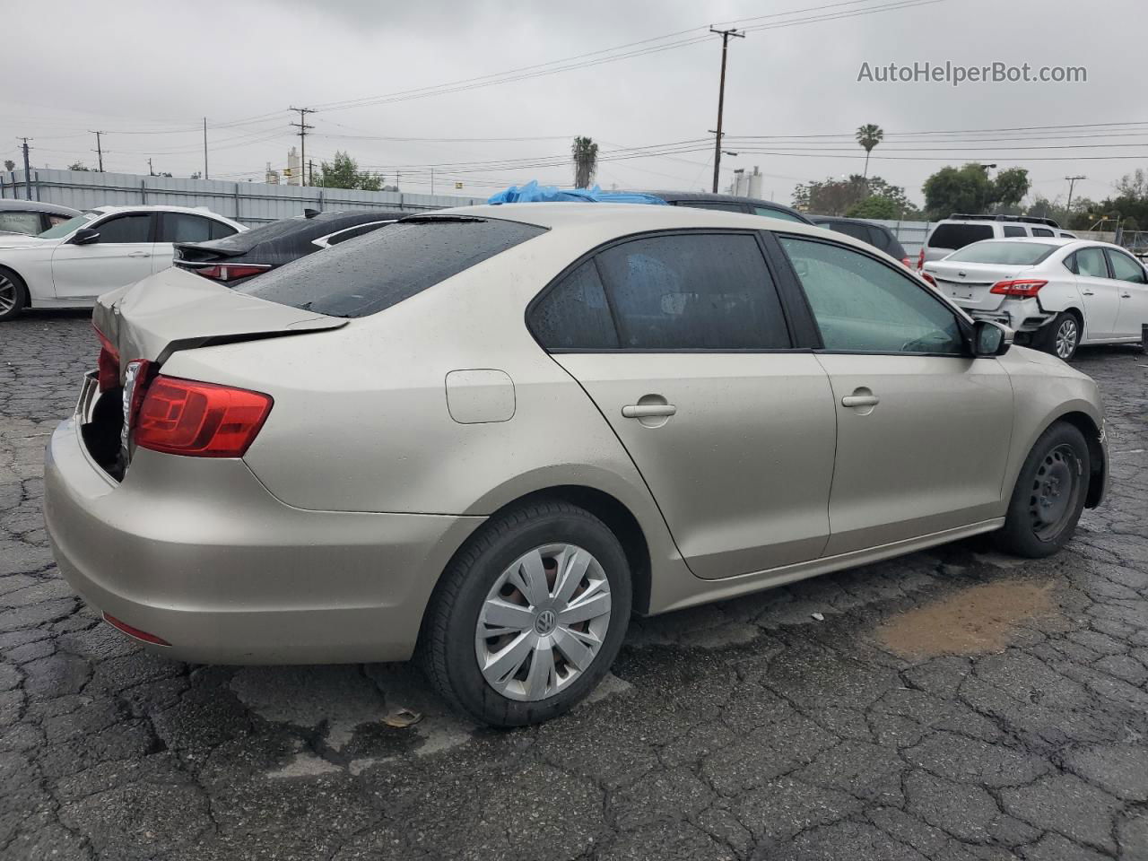 2012 Volkswagen Jetta Se Gold vin: 3VWDP7AJ8CM452922