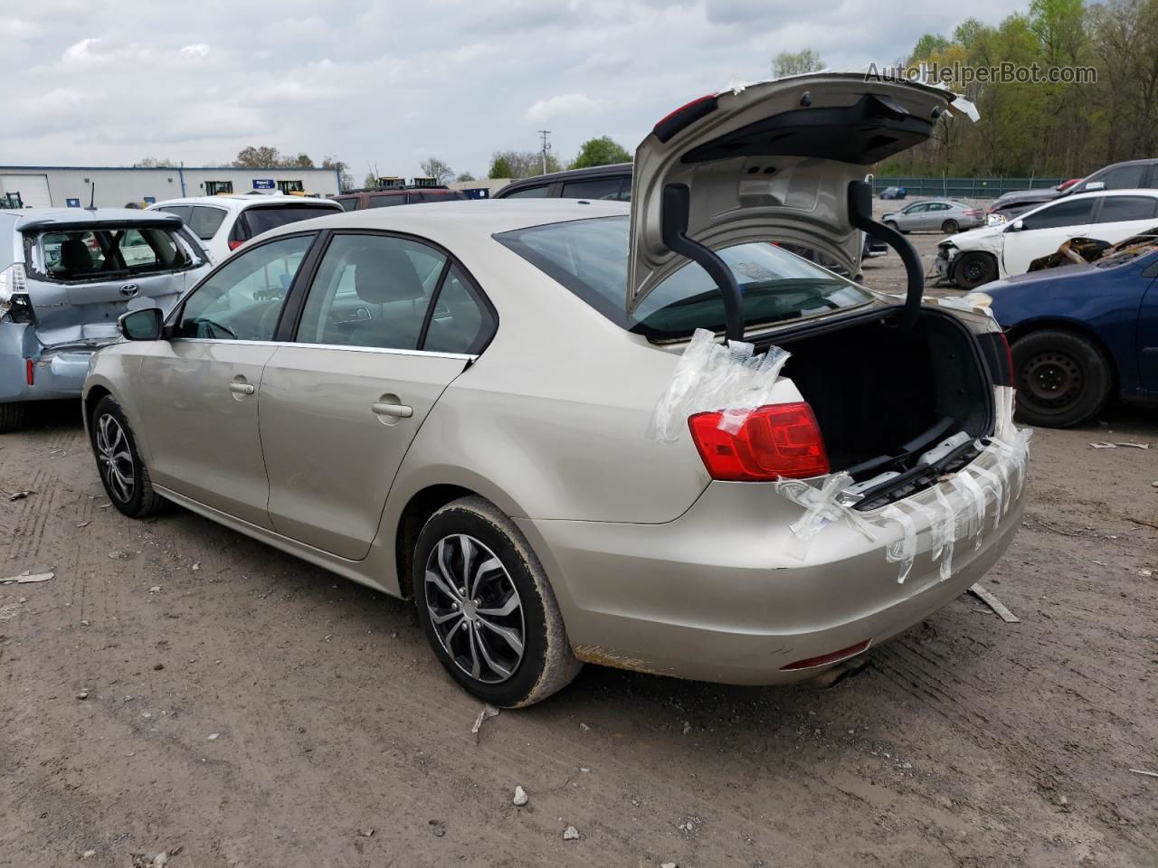 2013 Volkswagen Jetta Se Желто-коричневый vin: 3VWDP7AJ8DM237686