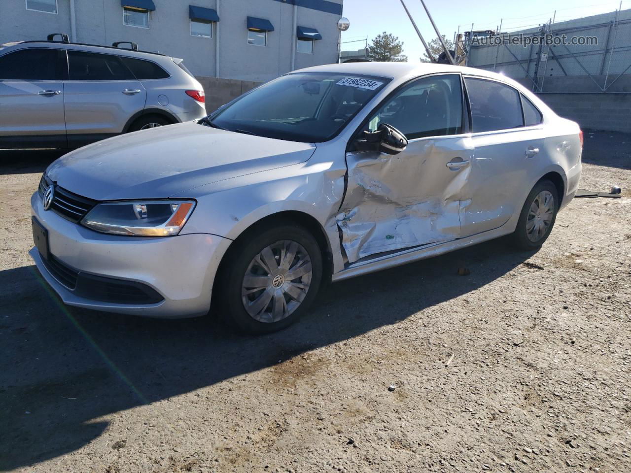 2013 Volkswagen Jetta Se Silver vin: 3VWDP7AJ8DM244038