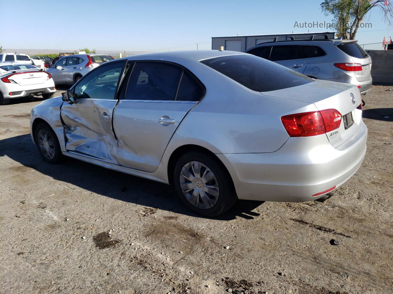 2013 Volkswagen Jetta Se Silver vin: 3VWDP7AJ8DM244038