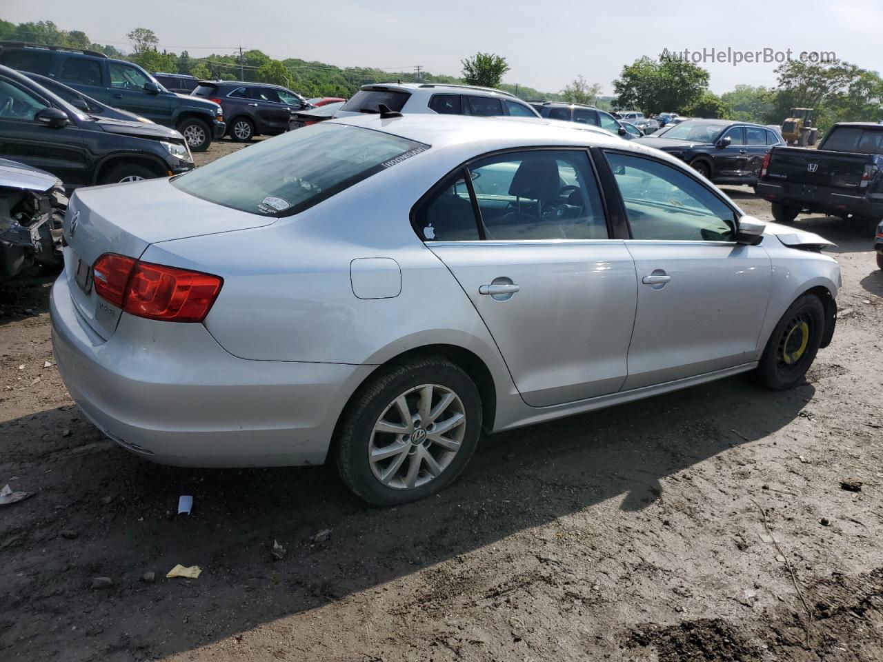 2013 Volkswagen Jetta Se Silver vin: 3VWDP7AJ8DM297158