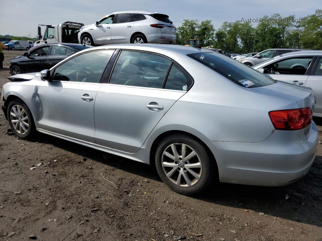 2013 Volkswagen Jetta Se Silver vin: 3VWDP7AJ8DM297158