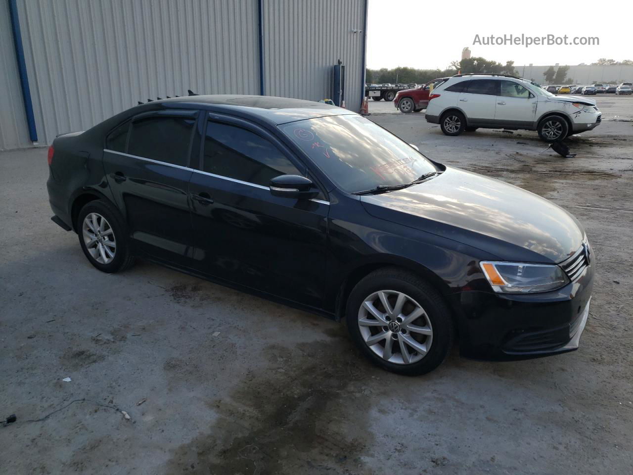 2013 Volkswagen Jetta Se Black vin: 3VWDP7AJ8DM375650