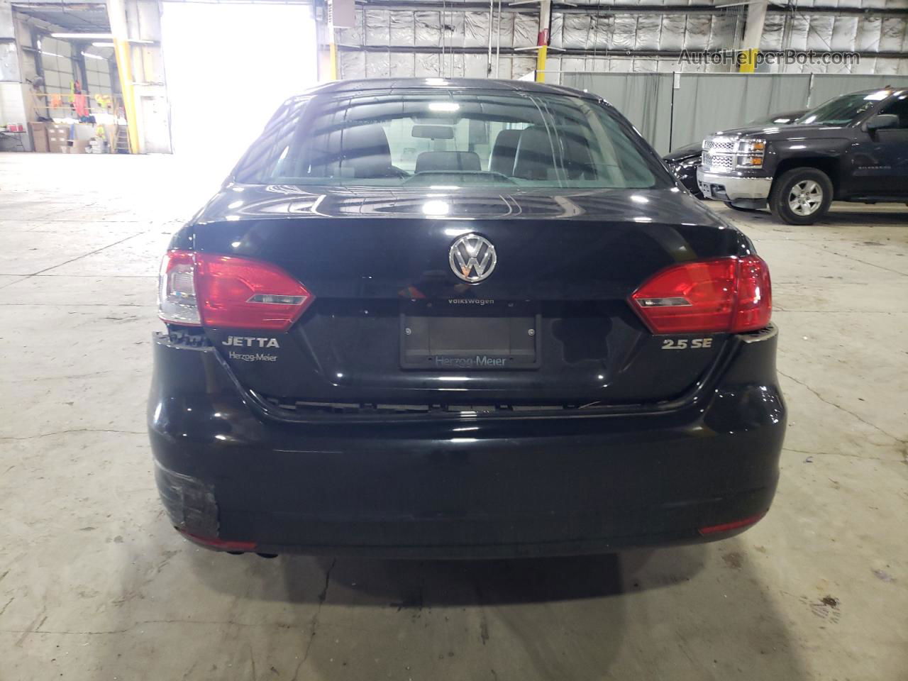 2013 Volkswagen Jetta Se Black vin: 3VWDP7AJ8DM391198