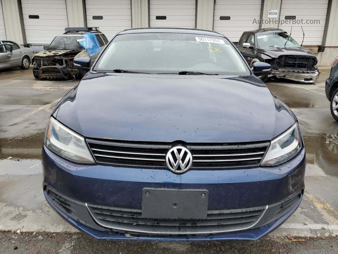 2013 Volkswagen Jetta Se Blue vin: 3VWDP7AJ8DM402863