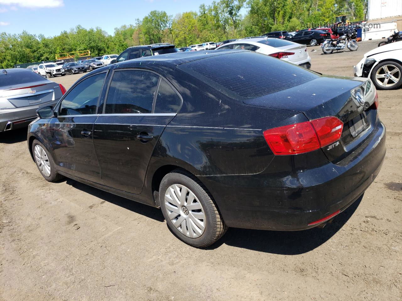 2013 Volkswagen Jetta Se Black vin: 3VWDP7AJ8DM419971