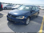 2013 Volkswagen Jetta Sedan Se W/convenience/sunroof Синий vin: 3VWDP7AJ8DM428587