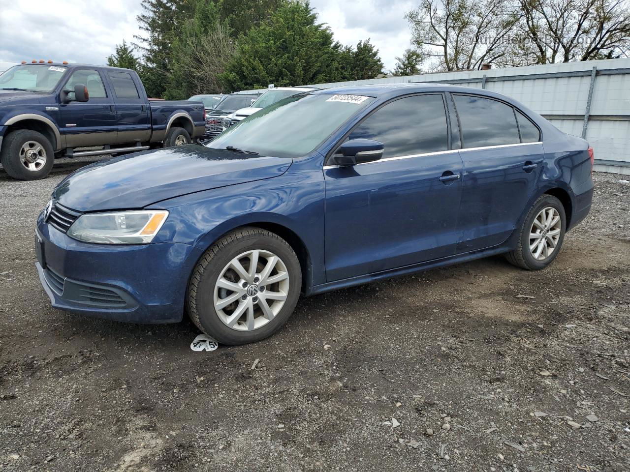 2013 Volkswagen Jetta Se Blue vin: 3VWDP7AJ8DM439637