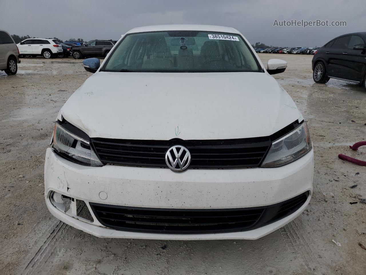 2012 Volkswagen Jetta Se White vin: 3VWDP7AJ9CM085772