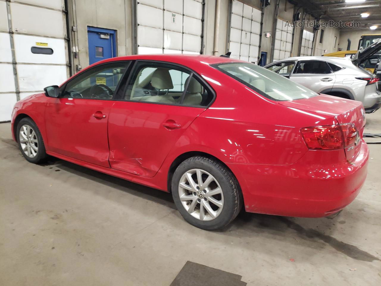 2012 Volkswagen Jetta Se Red vin: 3VWDP7AJ9CM117264