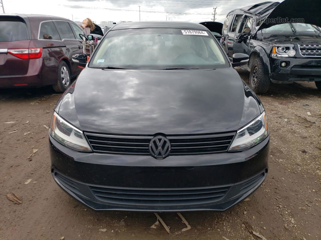 2012 Volkswagen Jetta Se Black vin: 3VWDP7AJ9CM324477