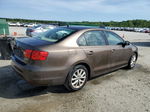 2012 Volkswagen Jetta Se Brown vin: 3VWDP7AJ9CM418990